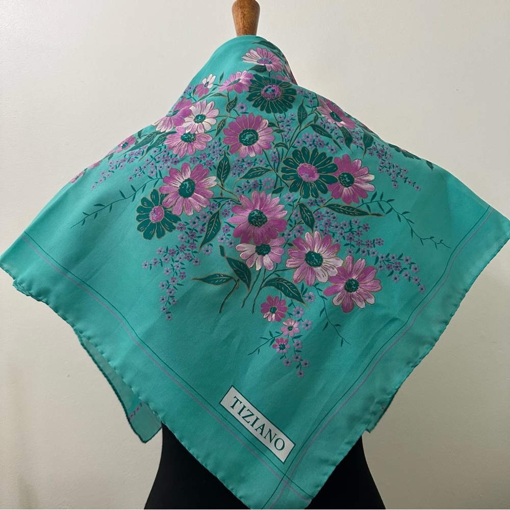 Tiziano Italian made floral scarf